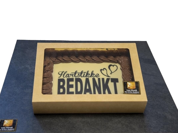 Chocolade tablet Bedankt